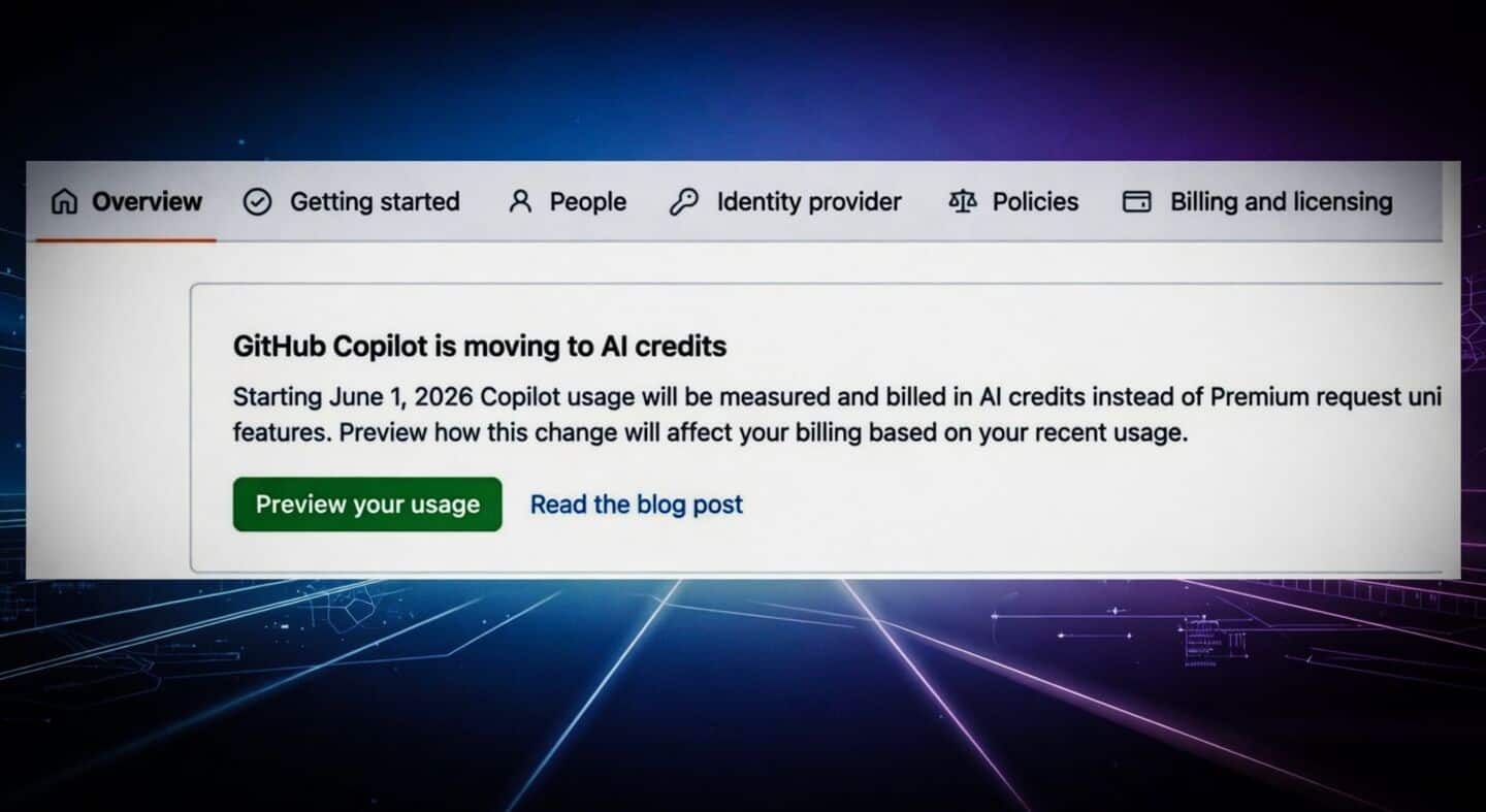 GitHub Copilot moves to per token AI credits pricing model