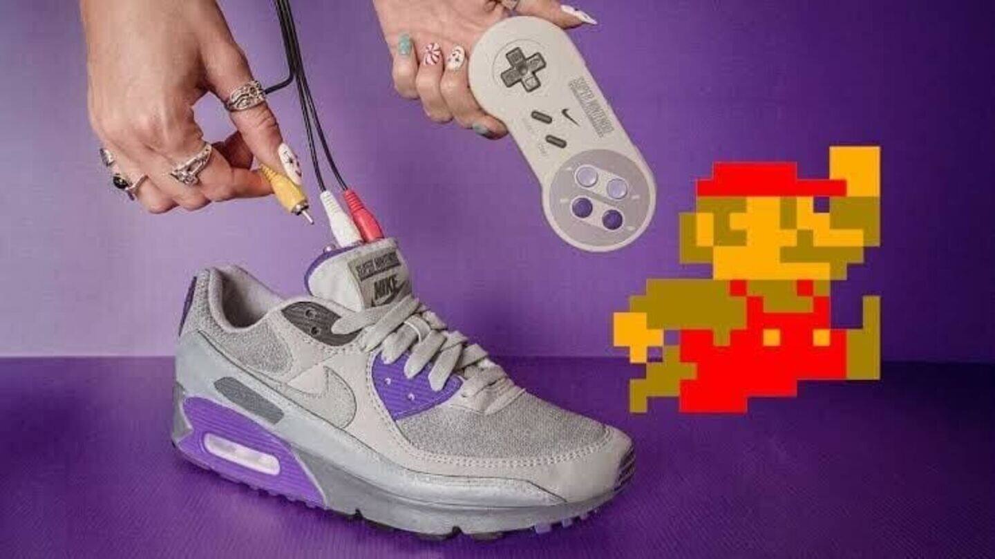 Singaporean designer turns Nike sneakers into playable SNES console