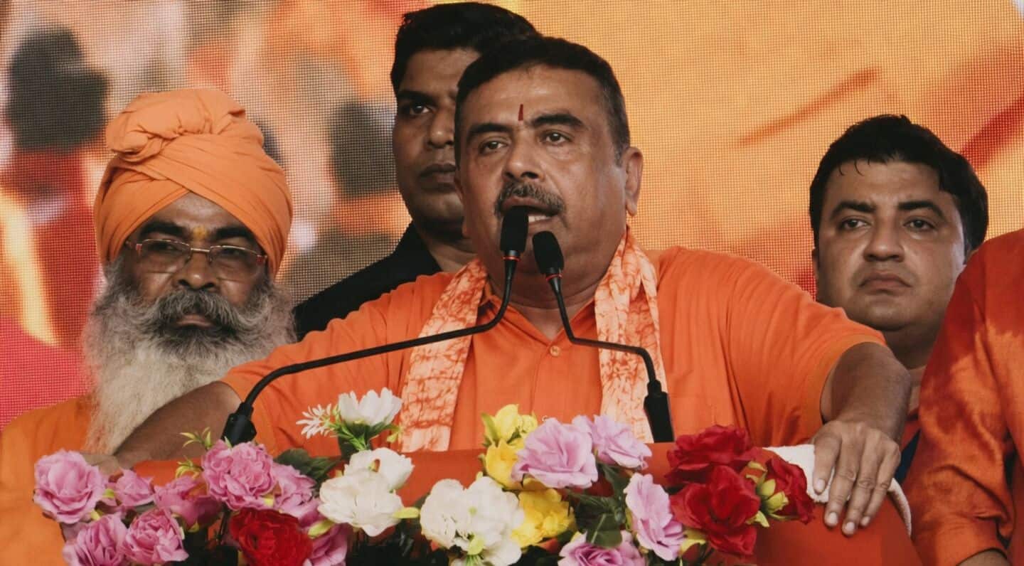 Suvendu Adhikari puts Jadavpur students on notice over saffron color