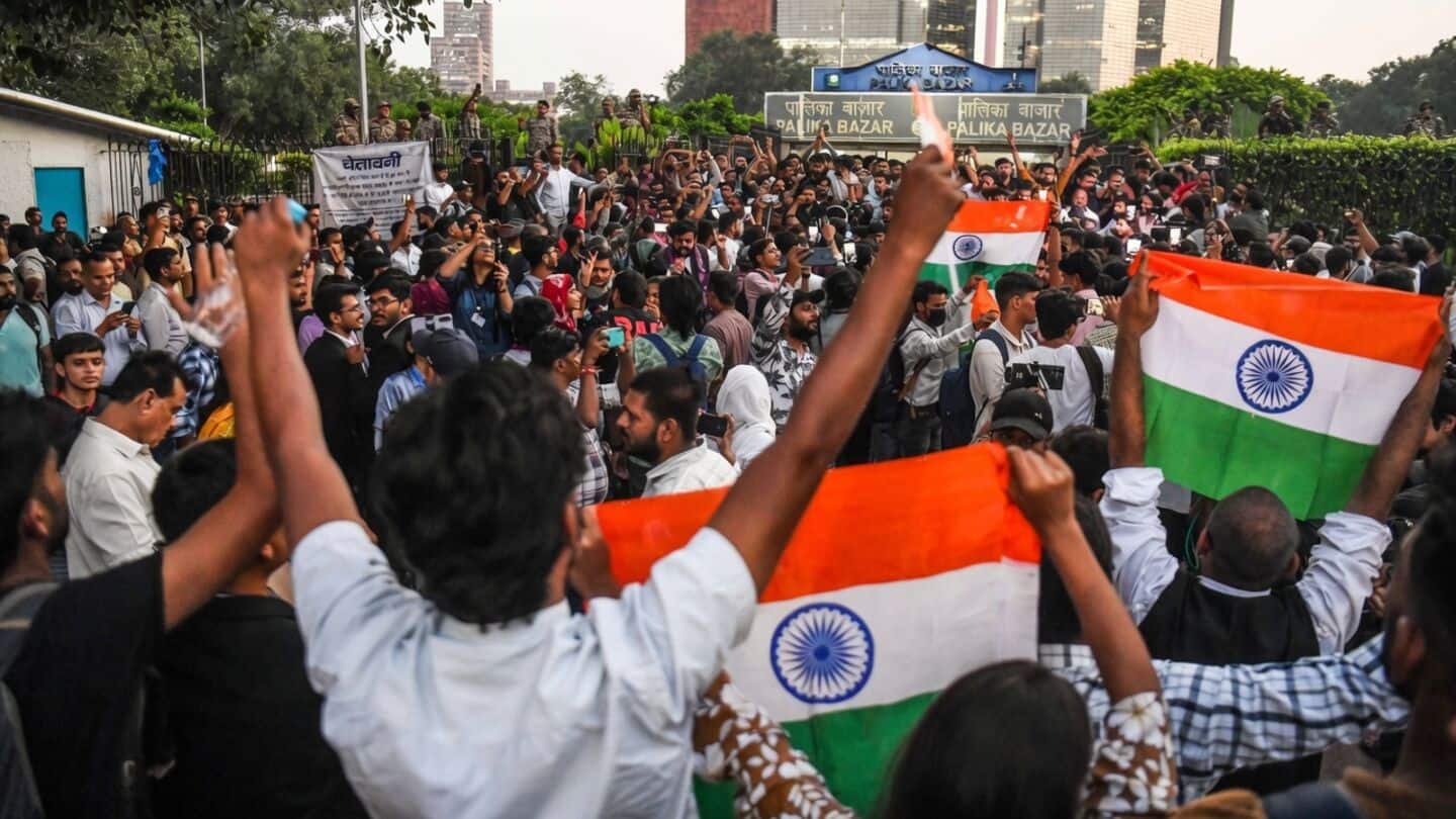 Delhi Police detain Abhijeet Dipke and Neha Bora before protest