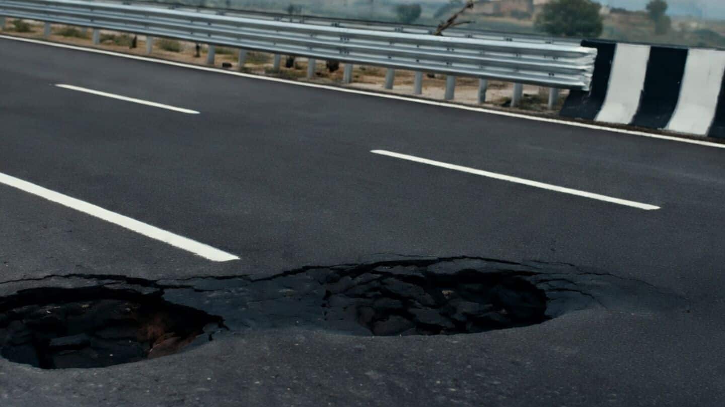 Delhi Dehradun Expressway opened by PM Modi shows potholes
