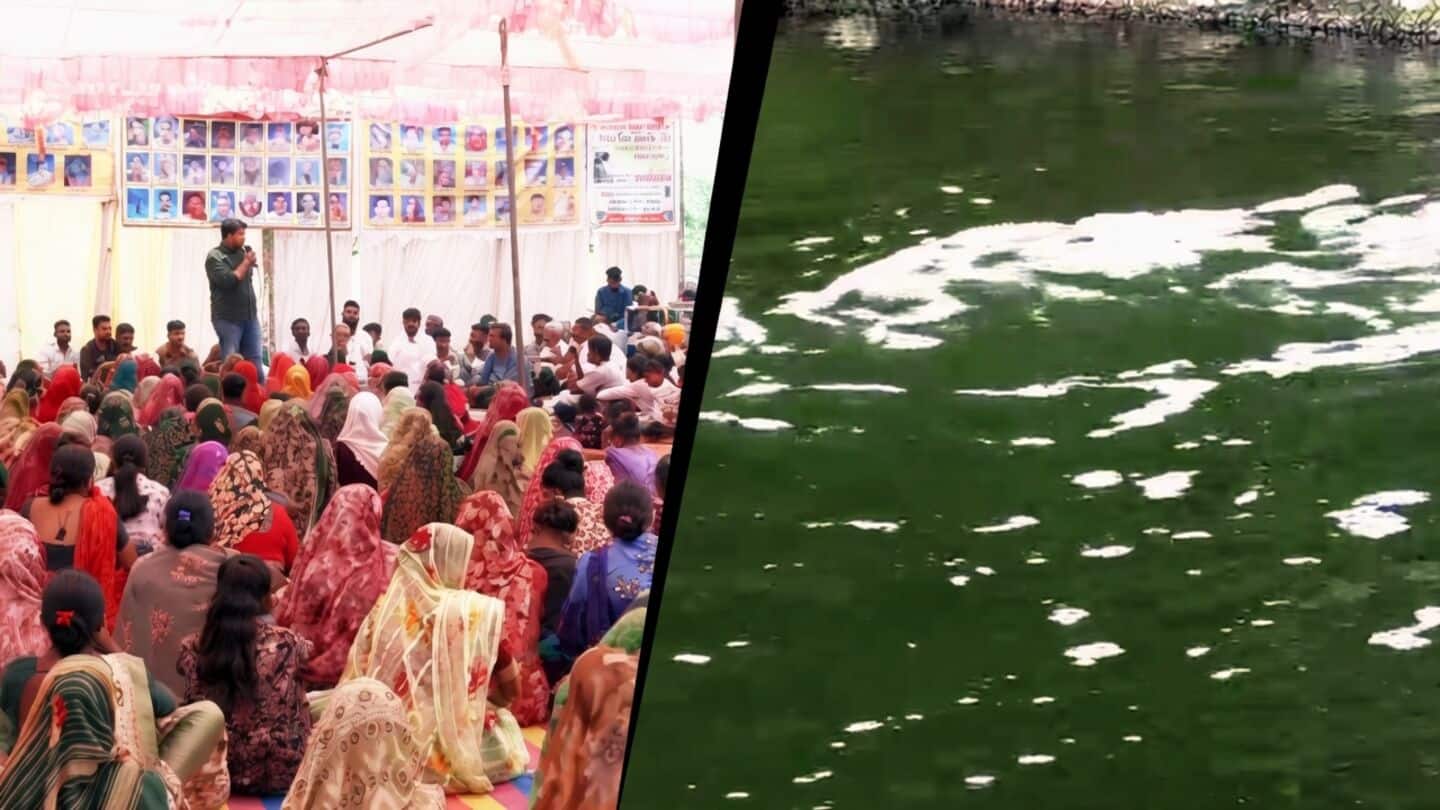 Dholka villagers protest contaminated water after 54 cancer deaths