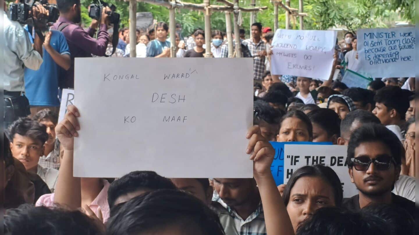 Hundreds in Chachal demand Dharmendra Pradhan's resignation over exam-paper-leaks