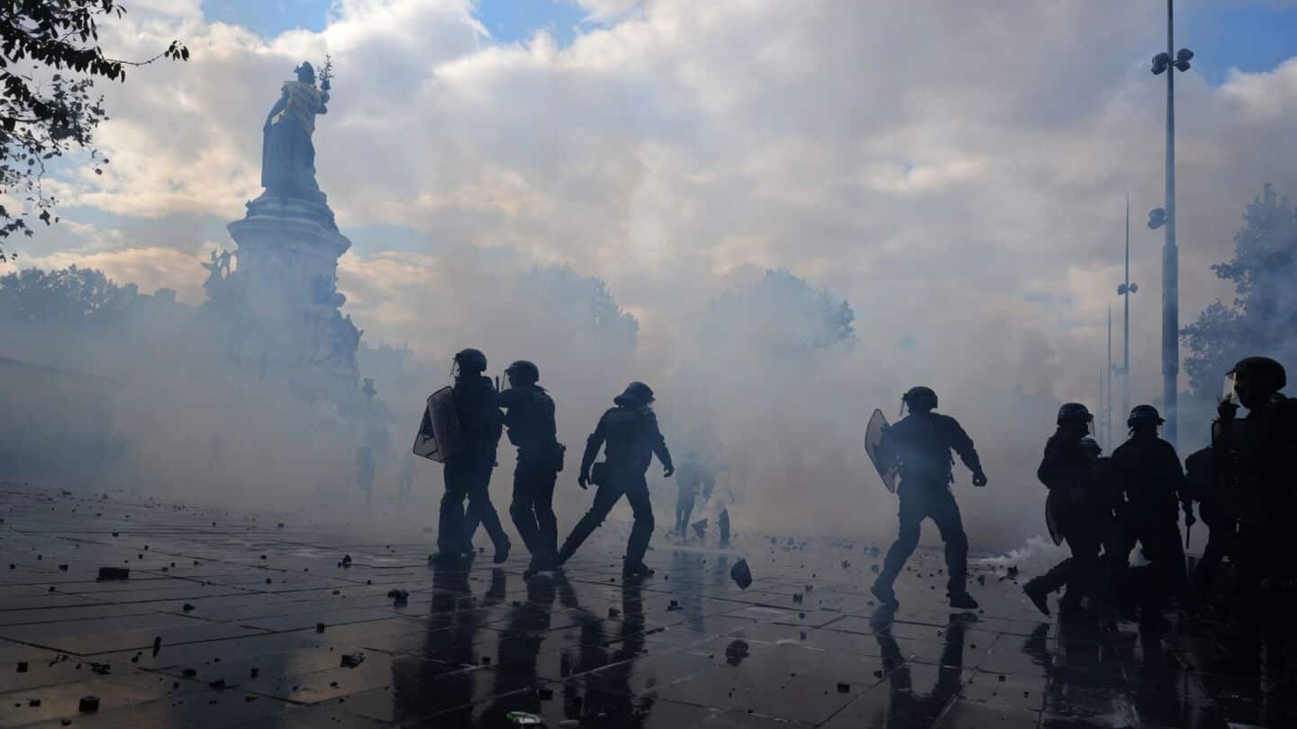 French protests over rising living costs left over 270 arrested