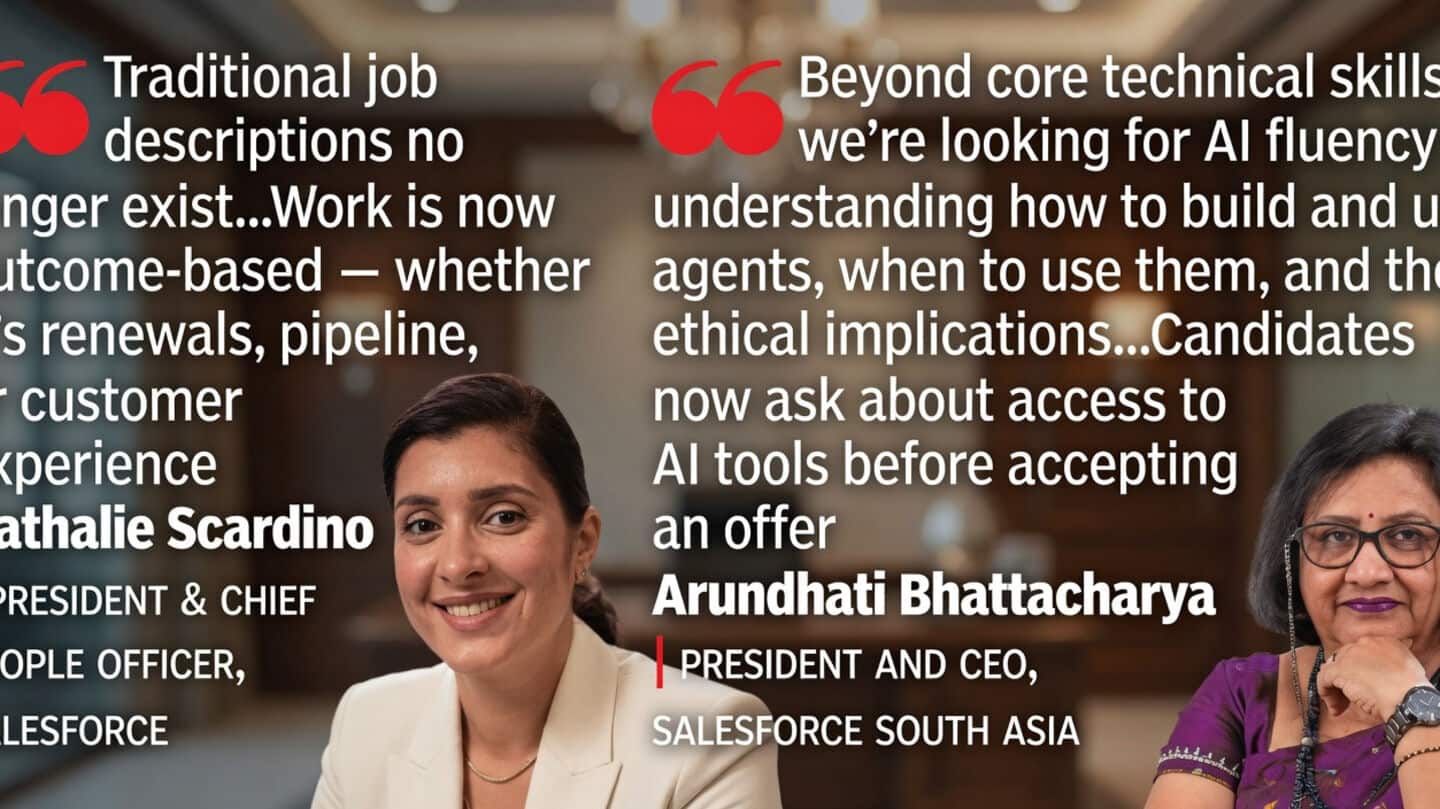 Salesforce embeds AI across company and redesigns roles around outcomes