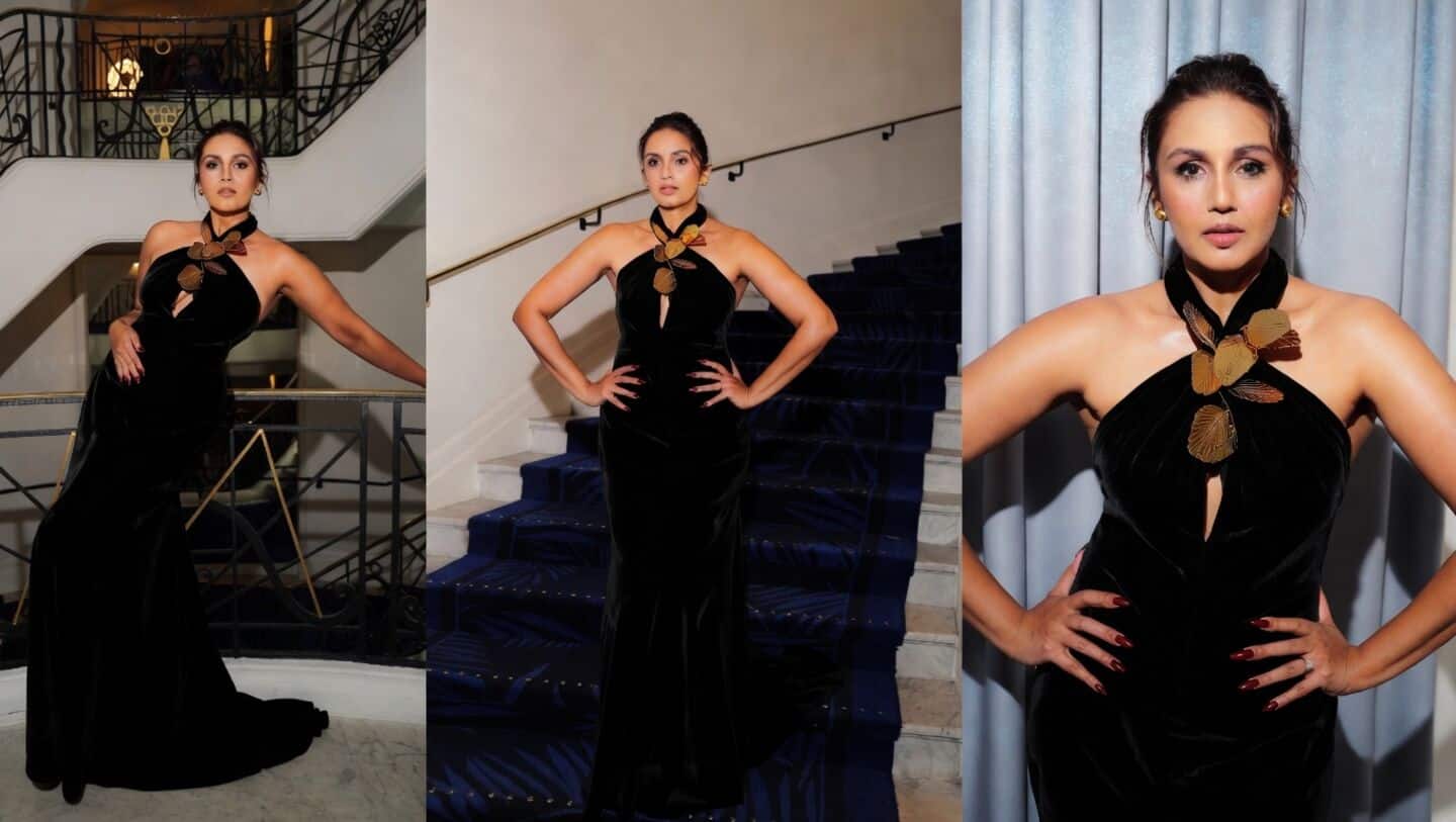 Qureshi turns heads at Cannes in black velvet 'Hope' screening
