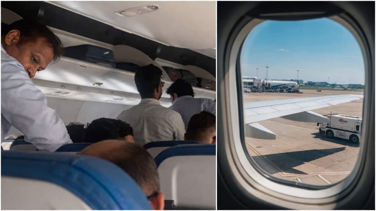 Video shows passengers standing while Air India Express taxied