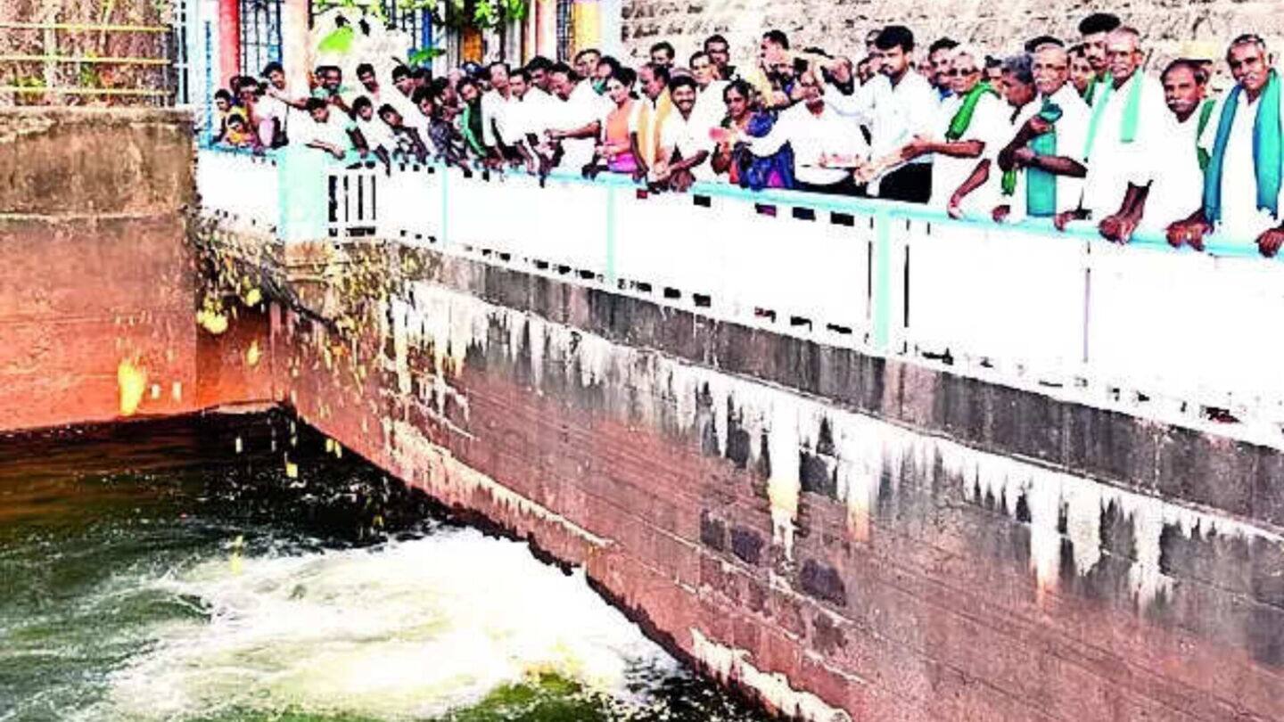 Tamil Nadu: Bhavanisagar Dam releases water after reaching full mark