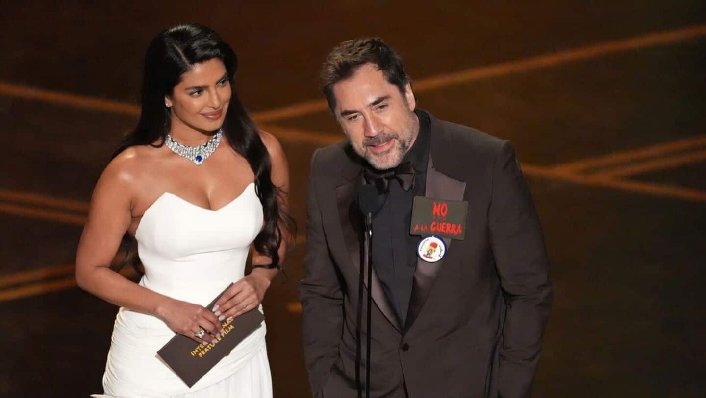 Oscars: Javier Bardem says 'No to war, free Palestine'
