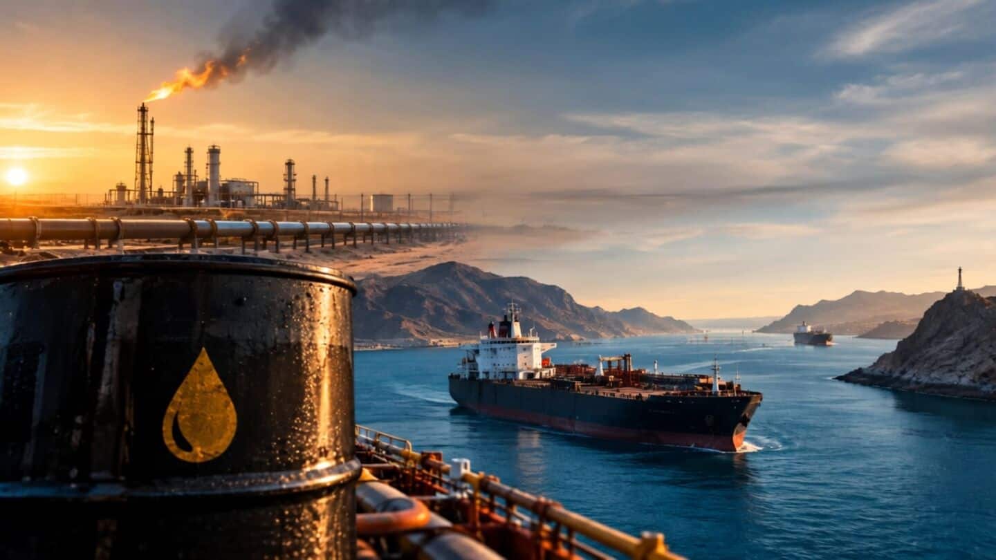 Oil falls as Saudi Arabia reroutes crude via Sohar port