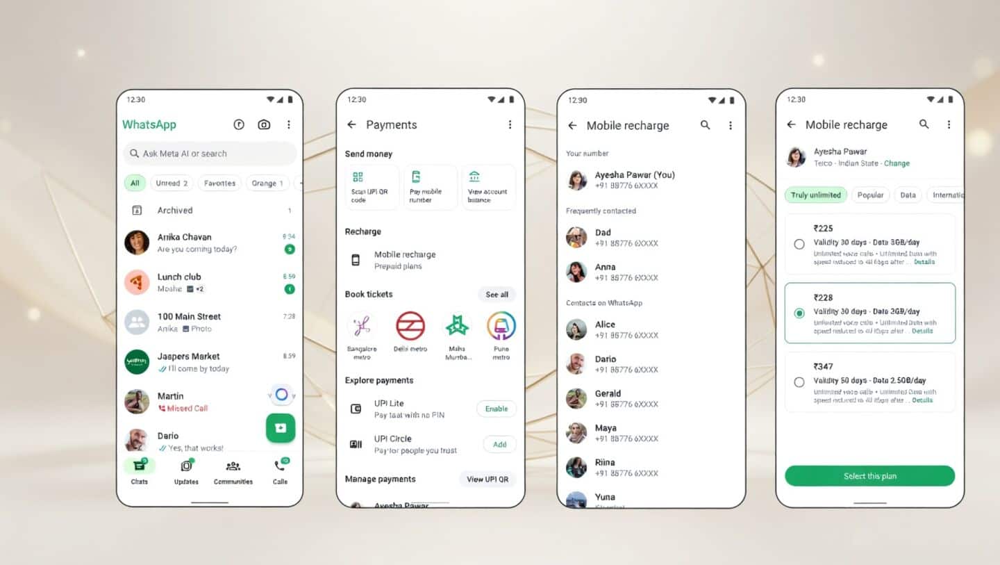 WhatsApp enables prepaid mobile recharges for users in India