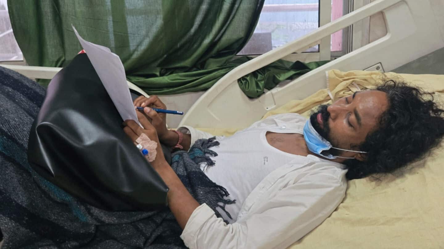 Devendra Mahto asks to leave Sadar Hospital to rejoin protest
