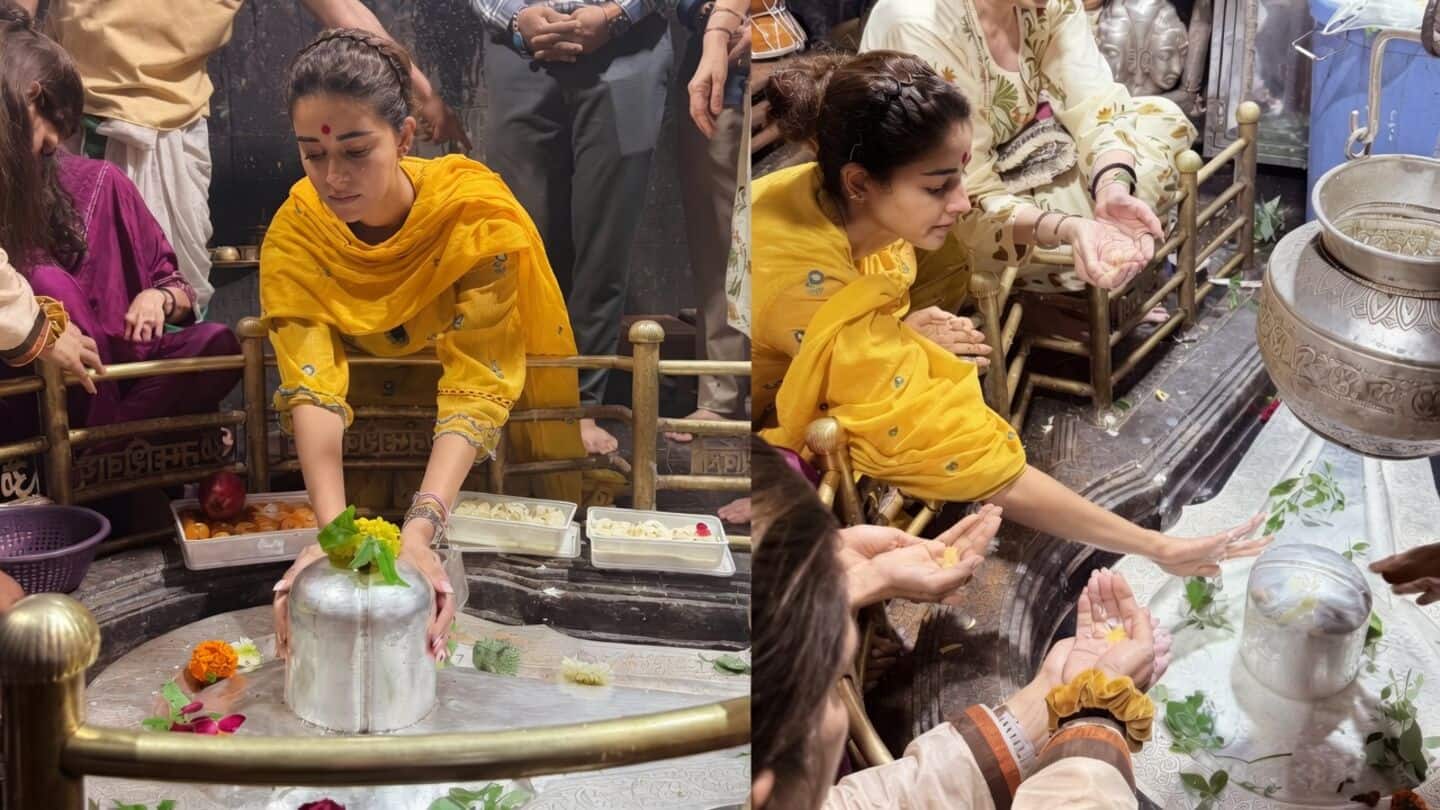 Panday takes spiritual break at Bhimashankar Jyotirlinga near Pune