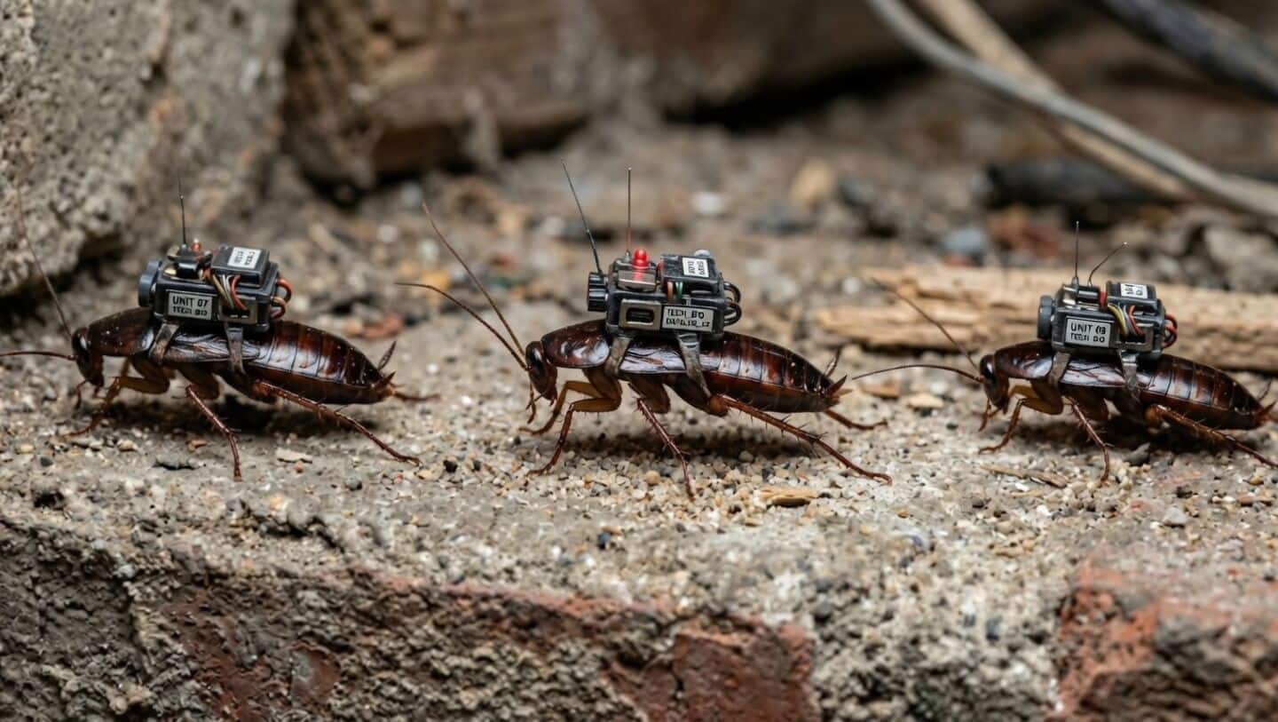 Cockroaches with tiny backpacks are inspecting Singapore's water pipes