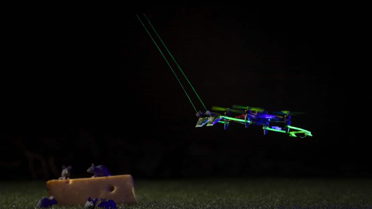 Delft University of Technology develops 3.2gm drone whisker sensors
