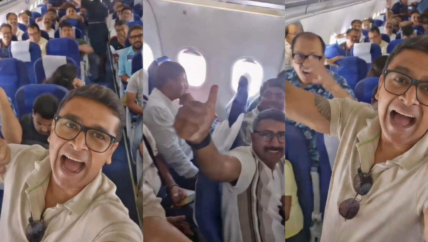 Passengers chant on IndiGo flight after West Bengal election win