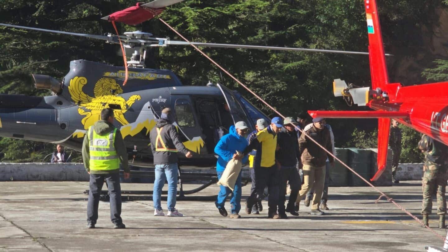 Uttarkashi rescue operation airlifts 21 trekkers and porters to safety