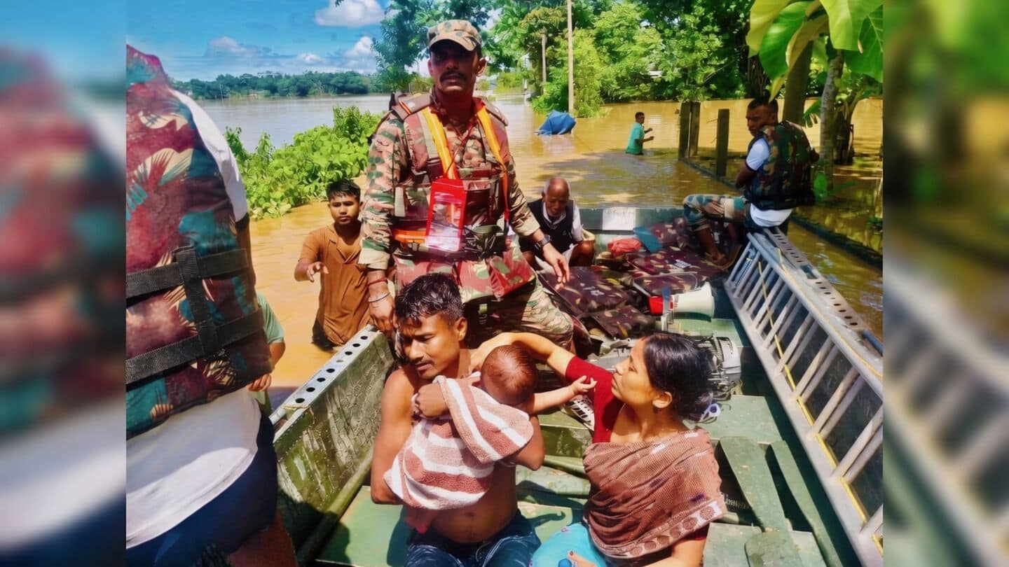 Indian Army rescues over 200 in Sivasagar Charaideo Jorhat