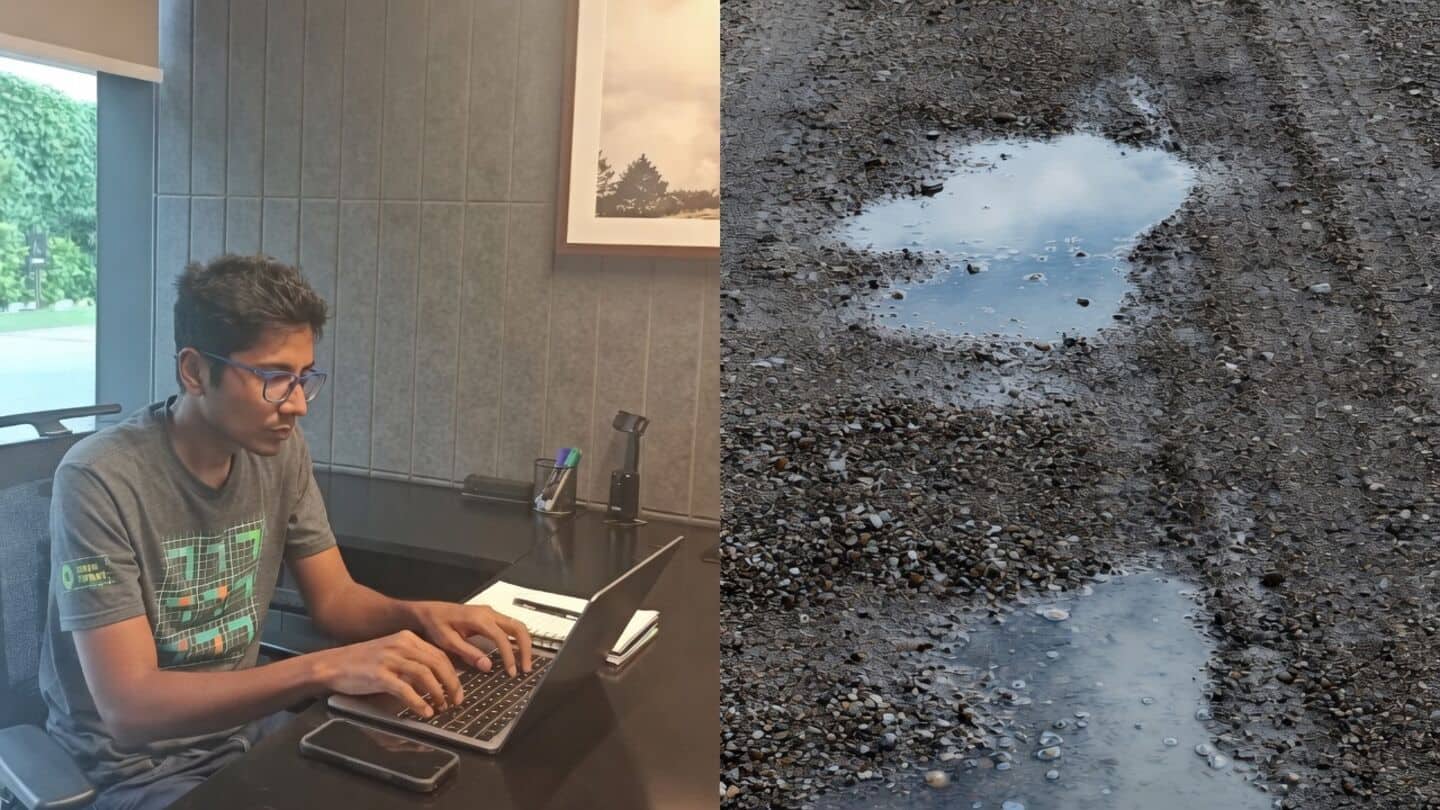 Bengaluru engineer Gaurav Sen builds AI app to locate potholes