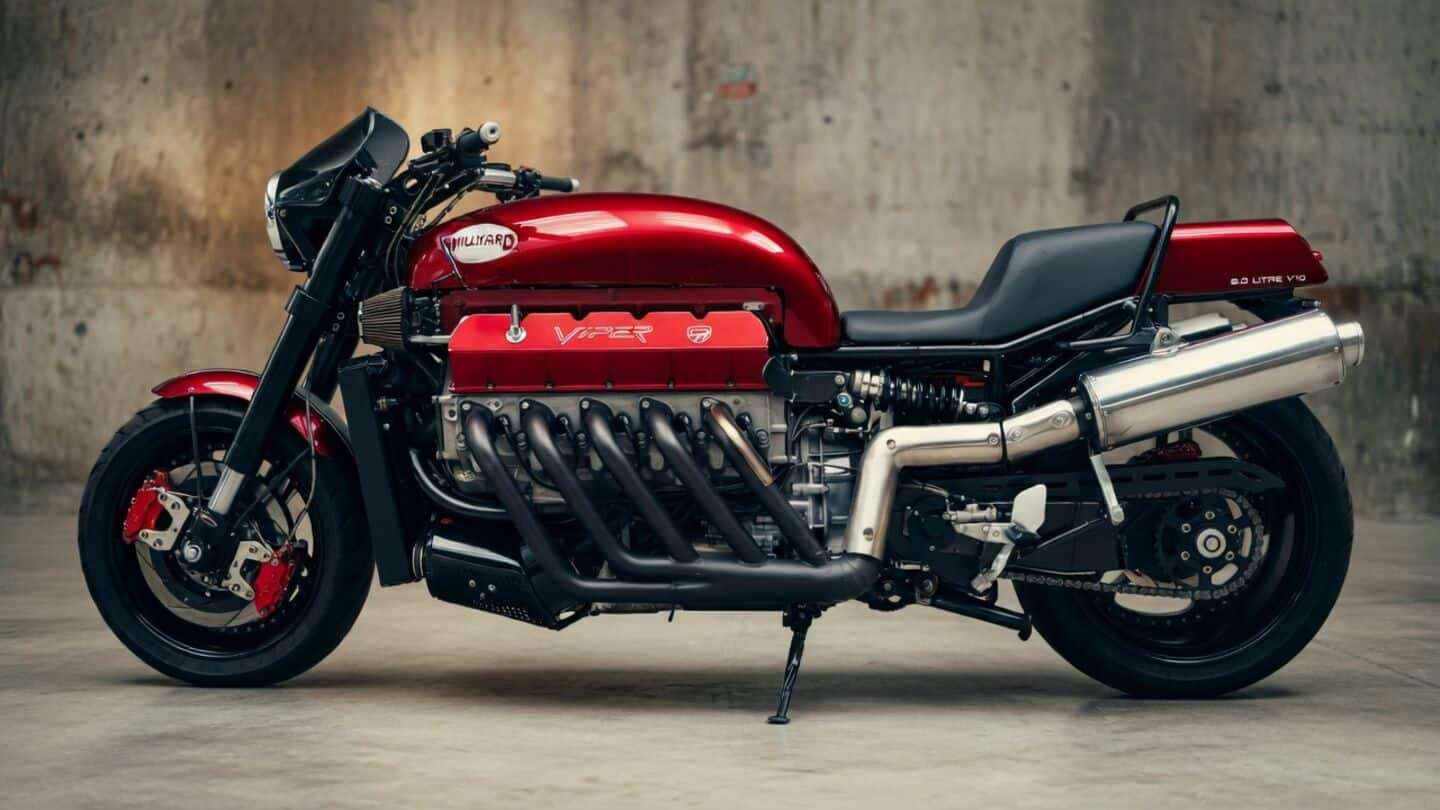 Allen Millyard built Viper-engined motorcycle sold for about $200,000