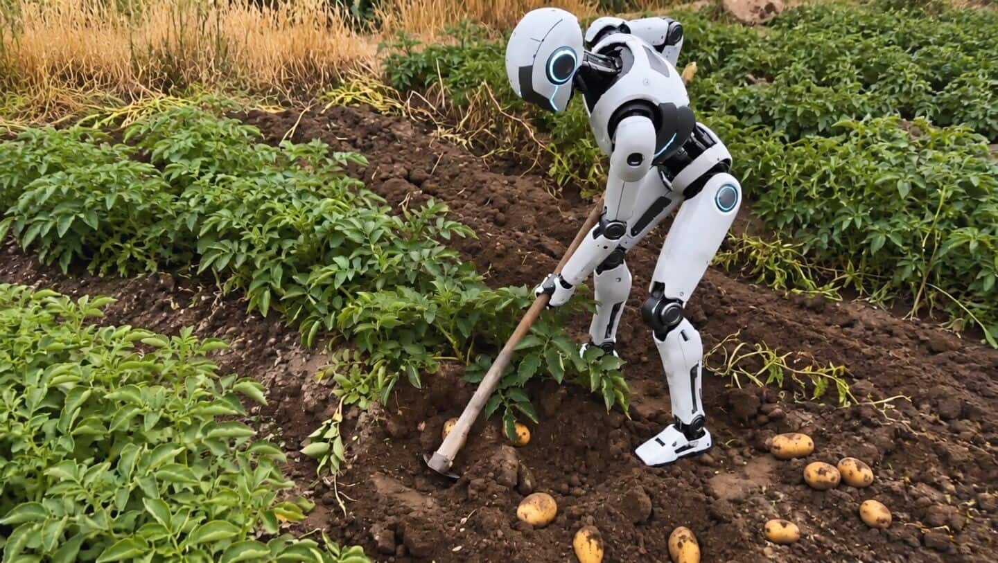 Viral video of humanoid robot hoeing farm sparks jobs debate