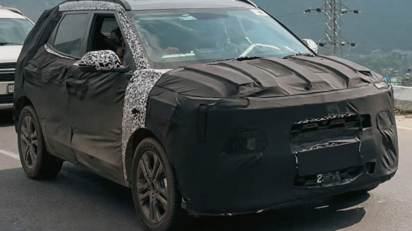 All-new 2027 Kia Sonet spied in India with Sorento-inspired DRLs