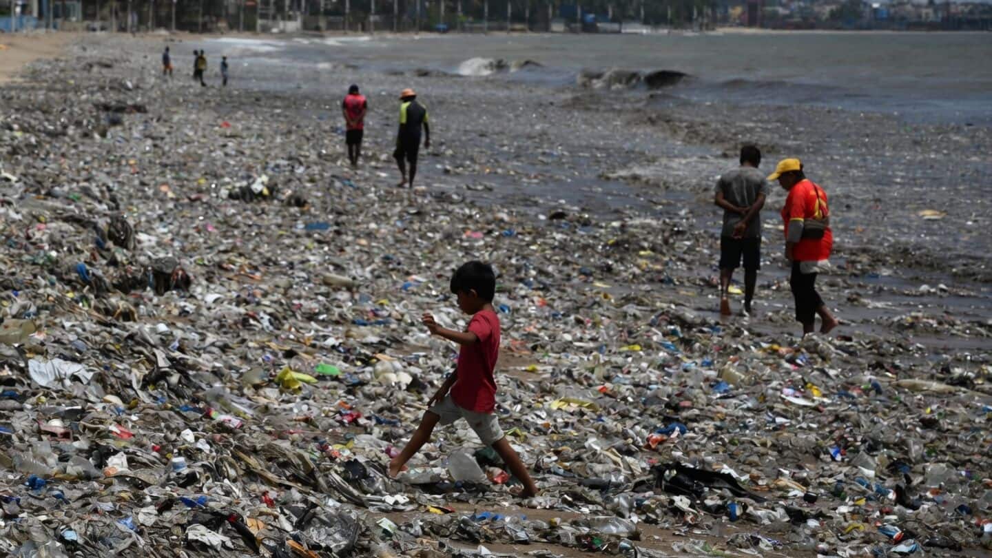 Mumbai beaches littered with 2,500 metric tons of garbage