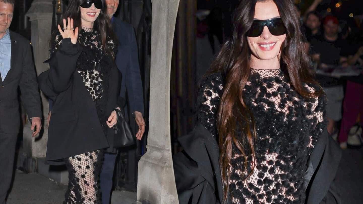 Hathaway channels pop star energy at 'Mother Mary' Q&A