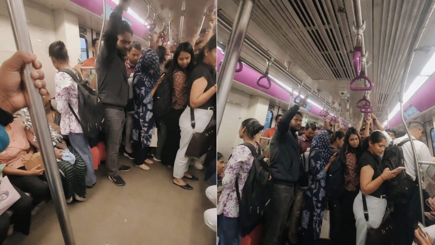 Viral video shows rain leaking into crowded Pune Metro coach