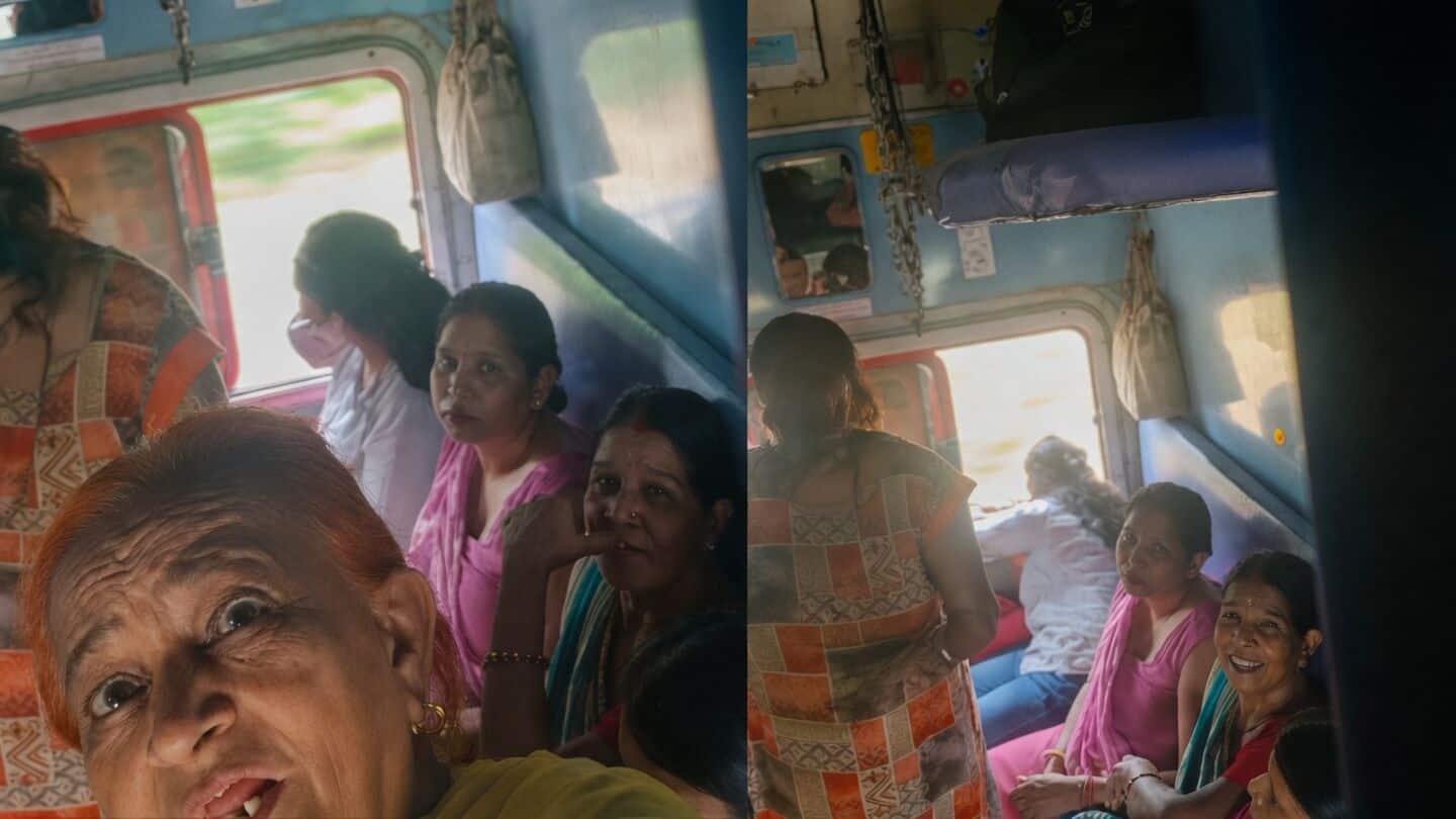 Viral train video shows tired passenger clashing with bhajan singers