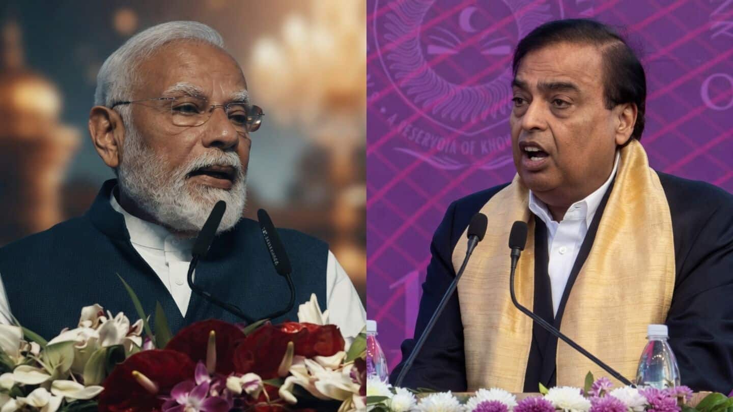 Mukesh Ambani hails Modi as India's longest serving elected PM