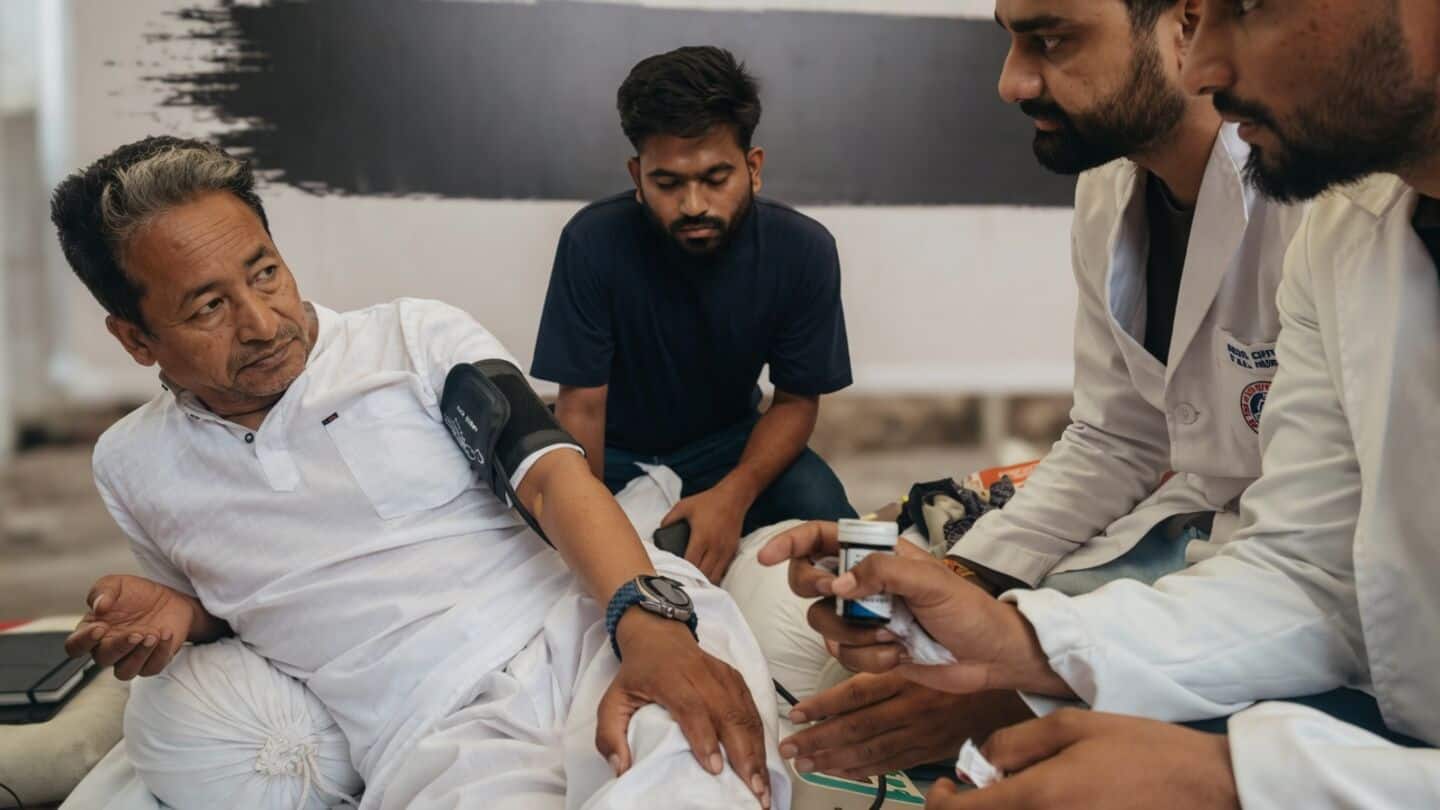 Sonam Wangchuk continues hunger strike over alleged NEET paper leak
