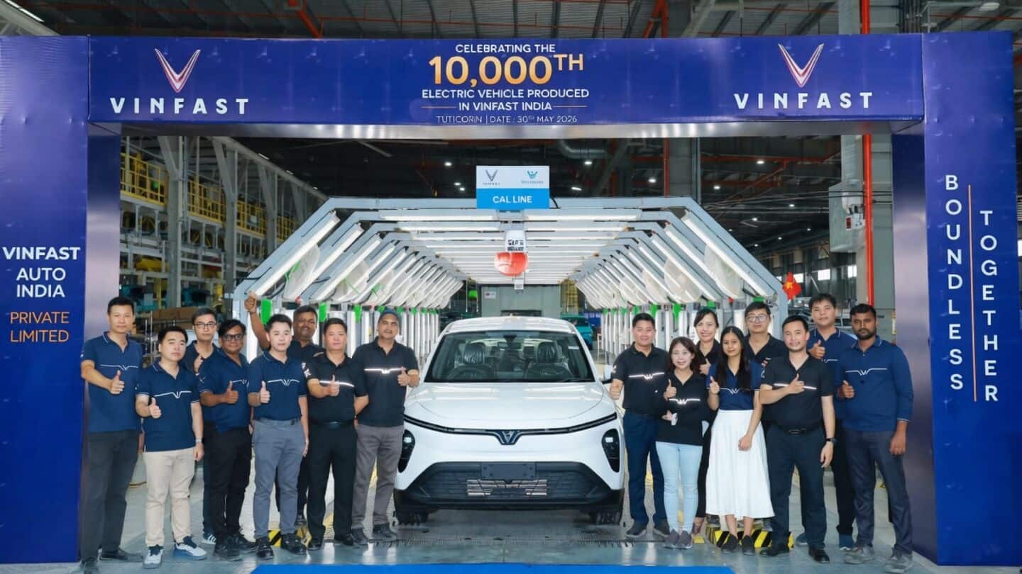 VinFast India rolls out 10,000 EVs in debut year