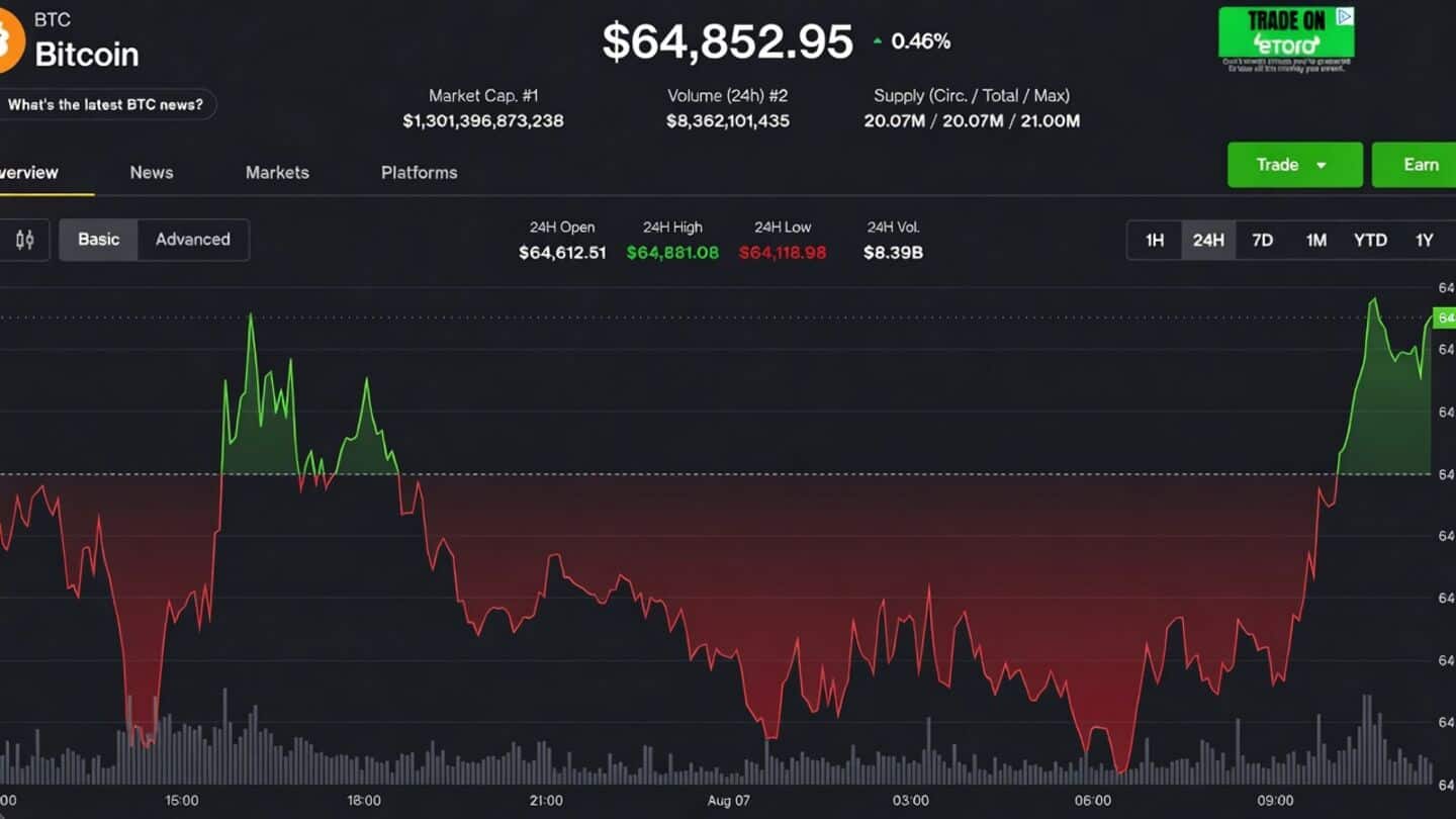 Bitcoin steady at $64,700 despite Houthi attack on Saudi Arabia
