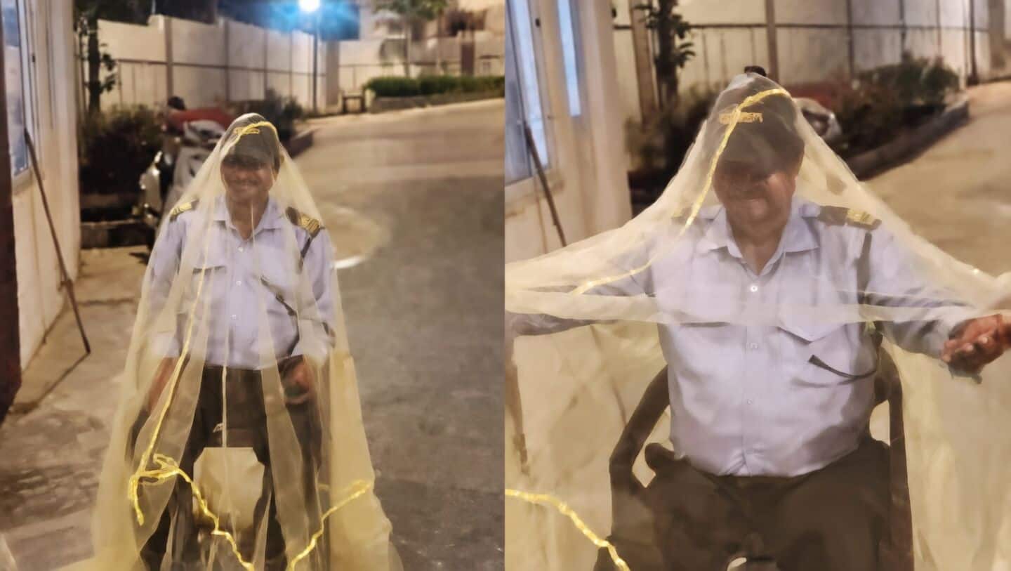 Hyderabad video of guard under mosquito net sparks debate