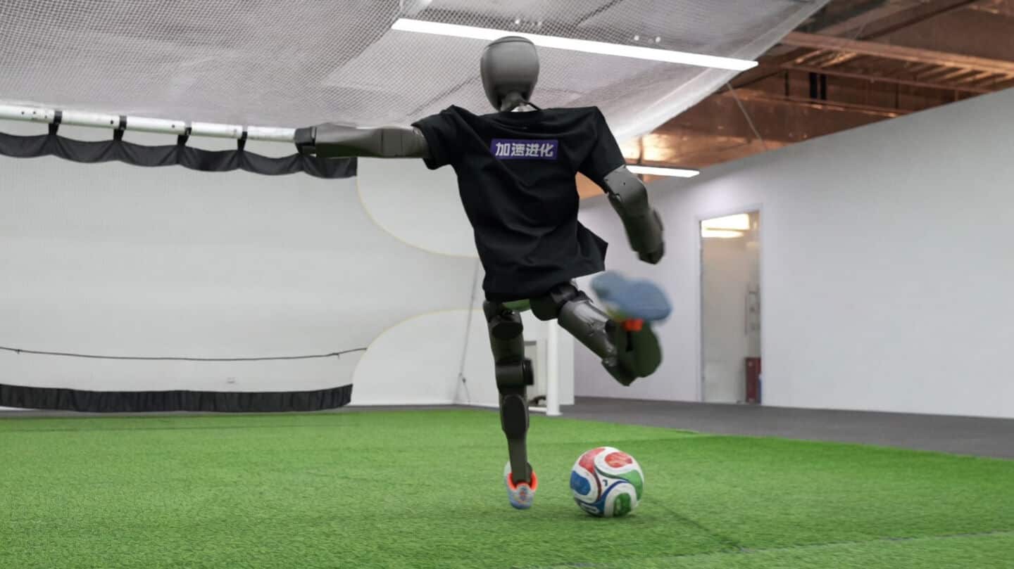 Booster Robotics's T1 robot goes viral for powerful soccer kicks
