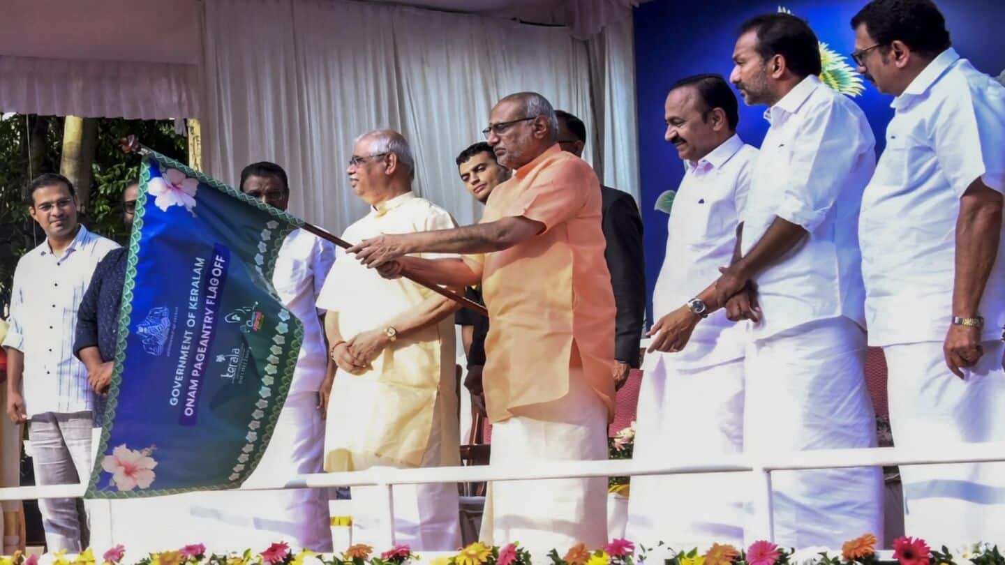 C. P. Radhakrishnan opens Keralam's official Onam procession in Thiruvananthapuram