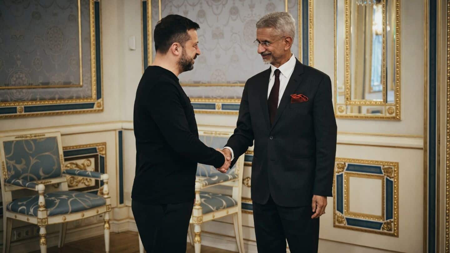 S. Jaishankar meets Volodymyr Zelenskyy in Kyiv, stresses energy flow