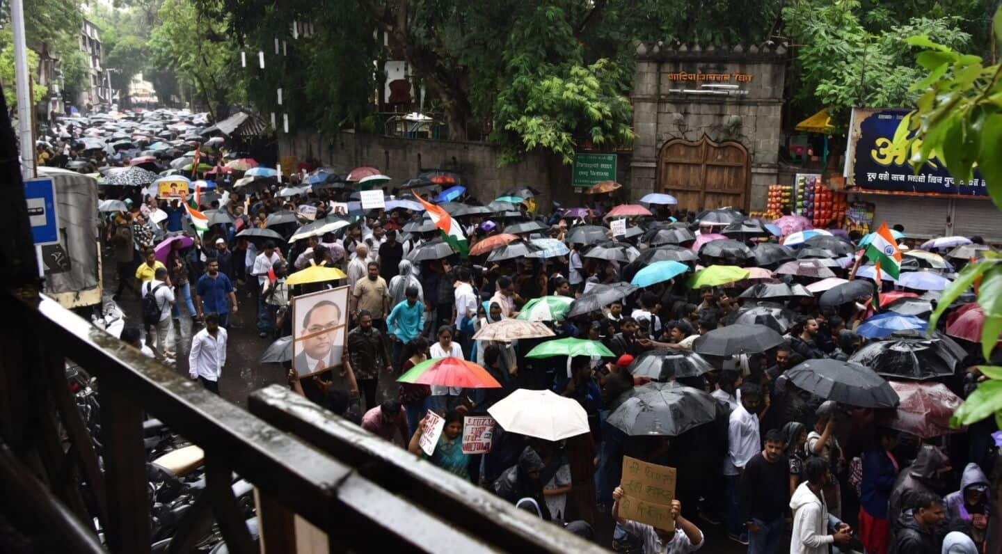 More than 10,000 march in Pune demanding Dharmendra Pradhan's resignation