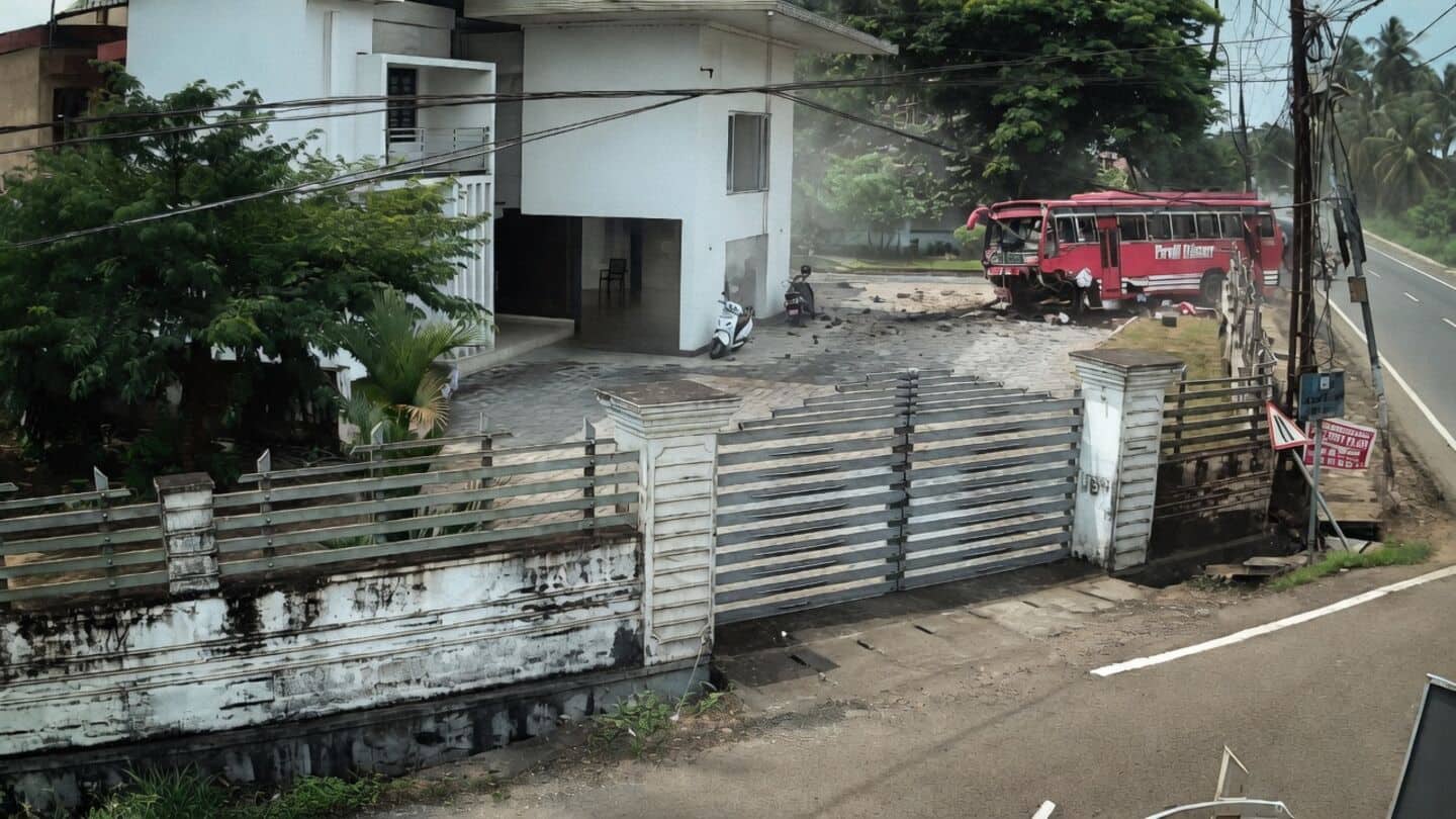 Speeding bus crashes into house, kills Riya Fathima in Kunnamkulam