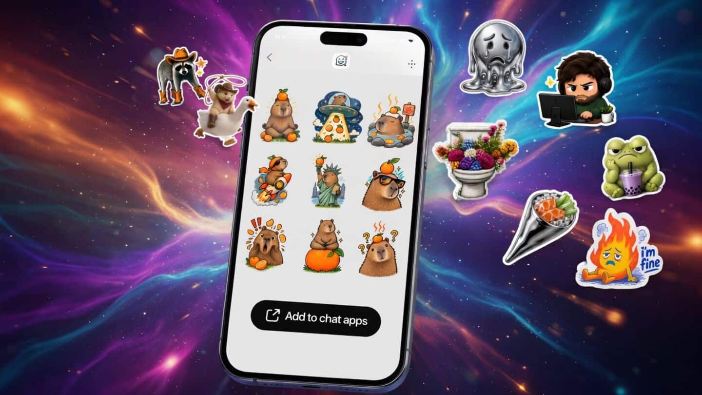 OpenAI launches ChatGPT sticker pack creator in 18 styles