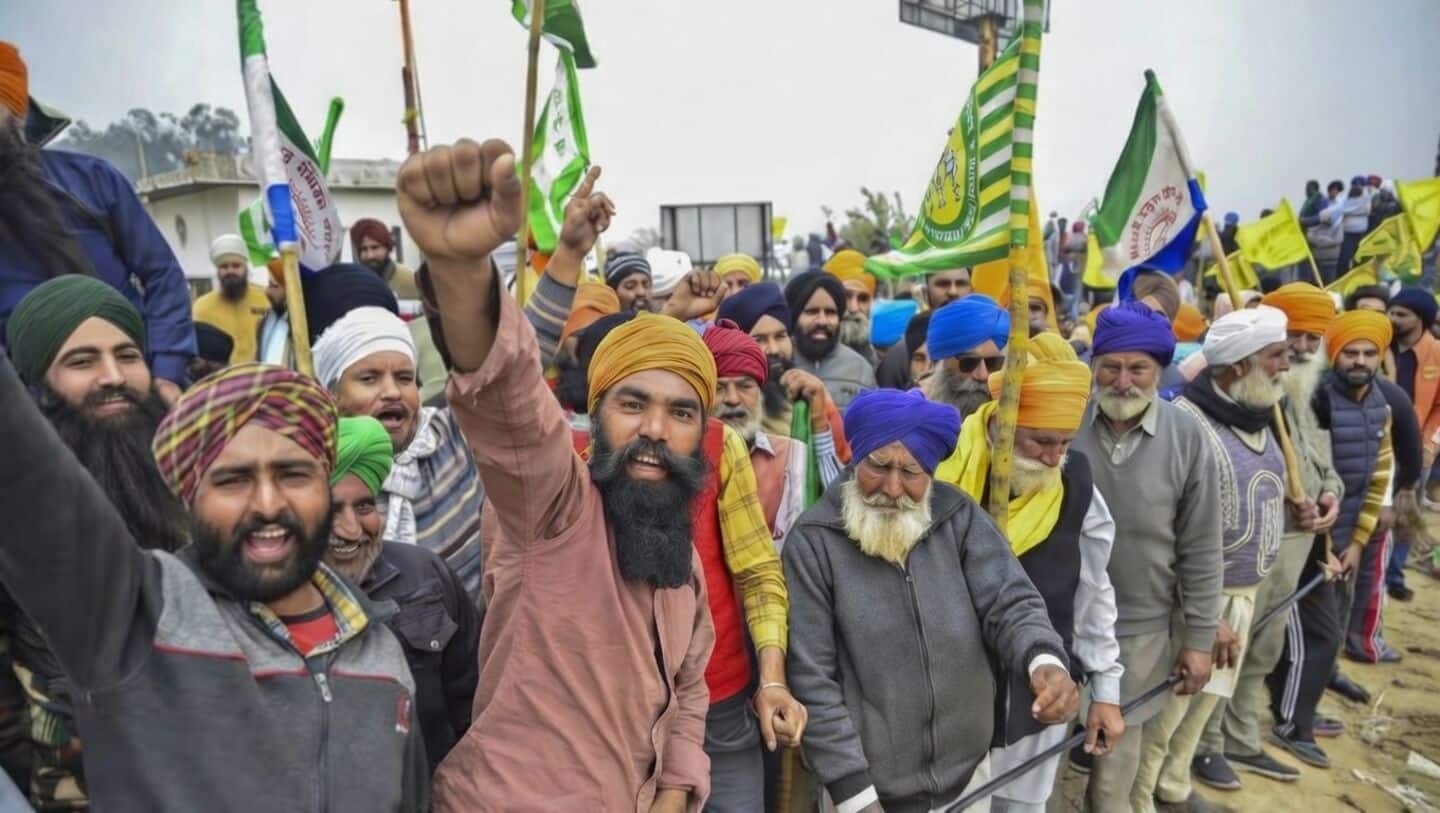Thousands of Punjab farmers march in Chandigarh over water rights