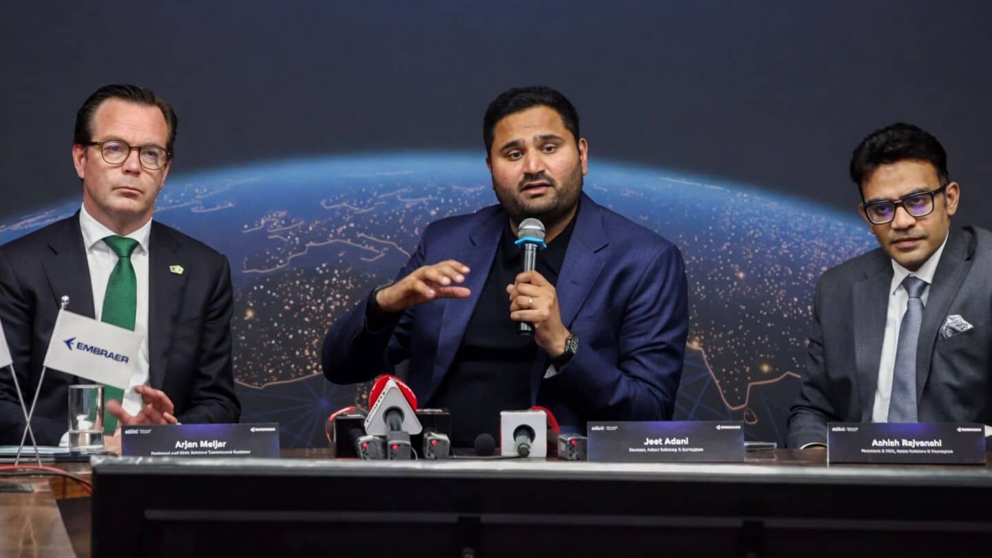 Adani Group and Embraer to build regional jets in Dholera