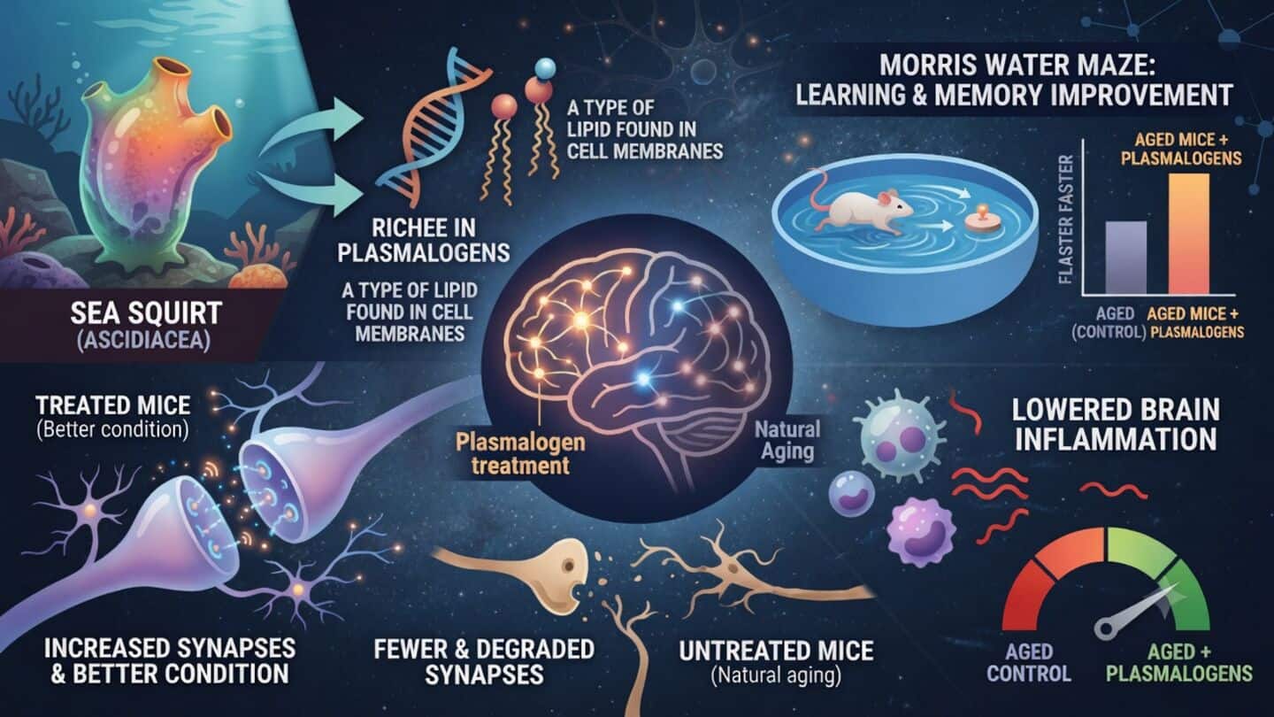 Sea squirt plasmalogens could help fight brain aging, study shows