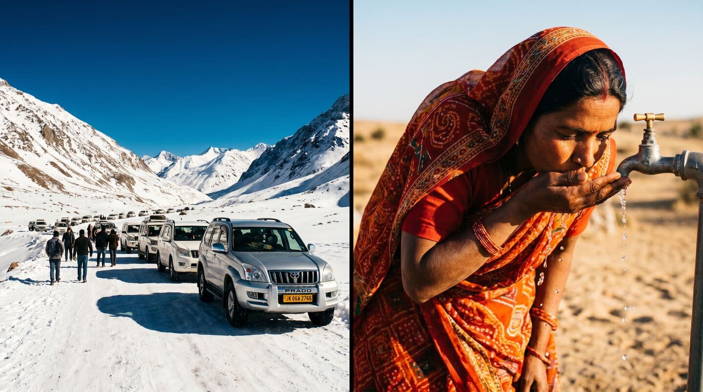 Fresh snow in Himalayas as Delhi Rajasthan Madhya Pradesh swelter