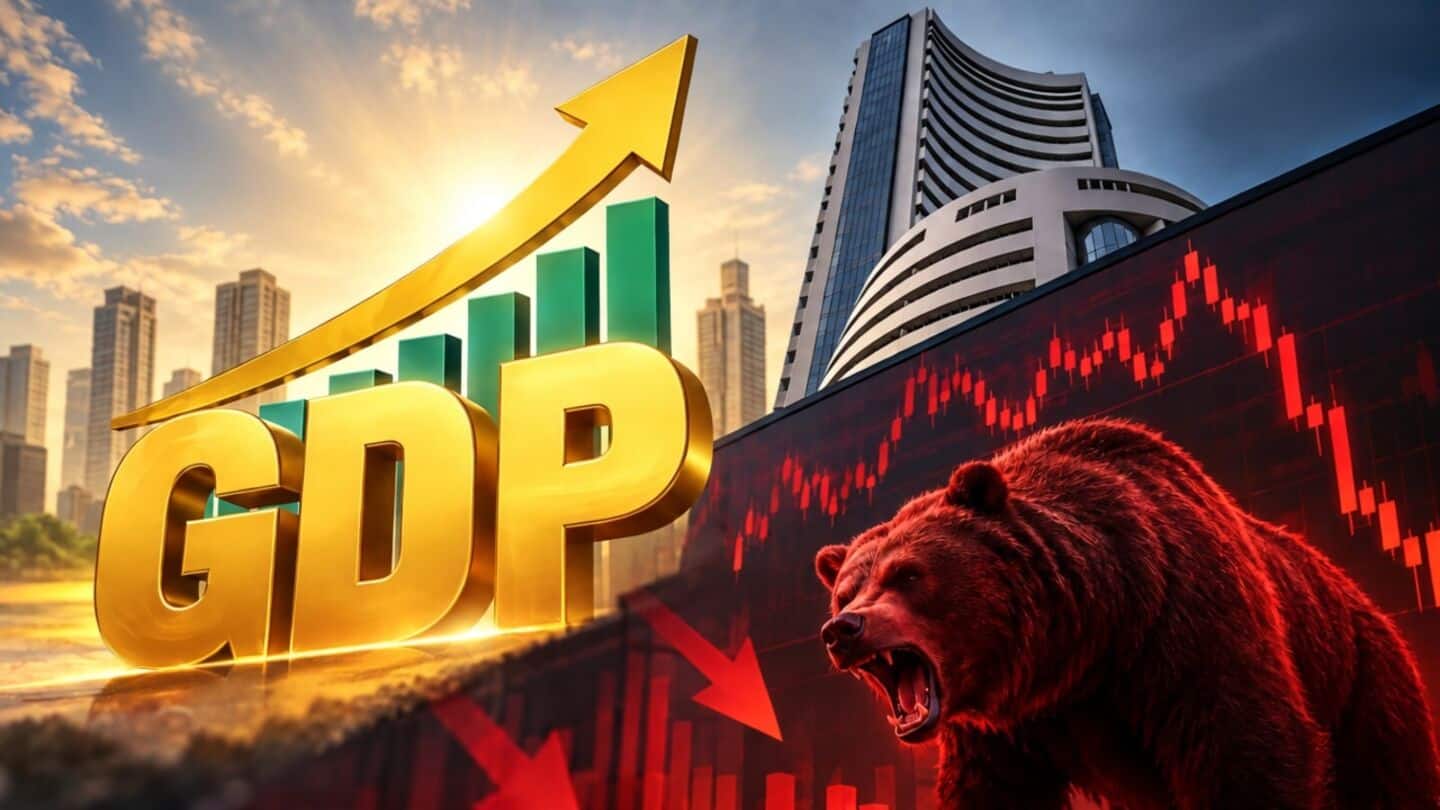 Indian stock market slides despite Q1 FY2026-27 GDP growth
