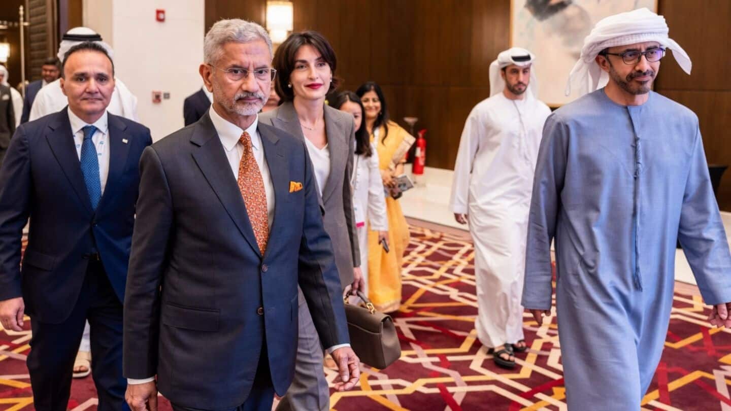 S Jaishankar in UAE meets foreign minister, seeks stronger ties