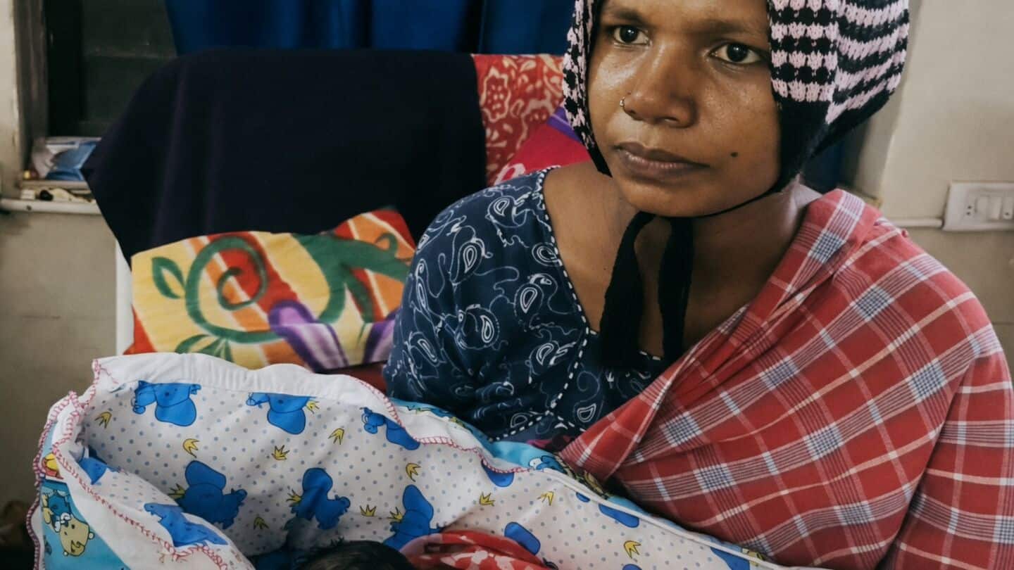 Koya tribal women in Polavaram welcome baby girls after evacuation