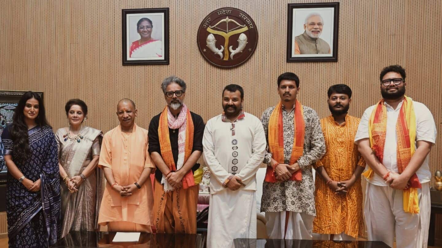 'Hanuman Ansh' creators meet Adityanath in Lucknow, film near 170cr
