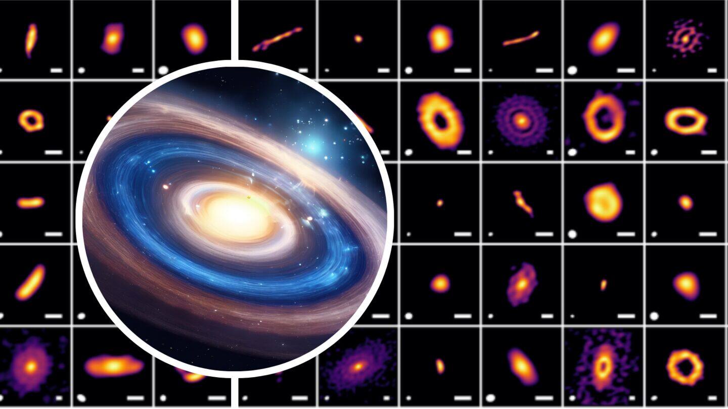 Astronomers observe birth of a planetary system